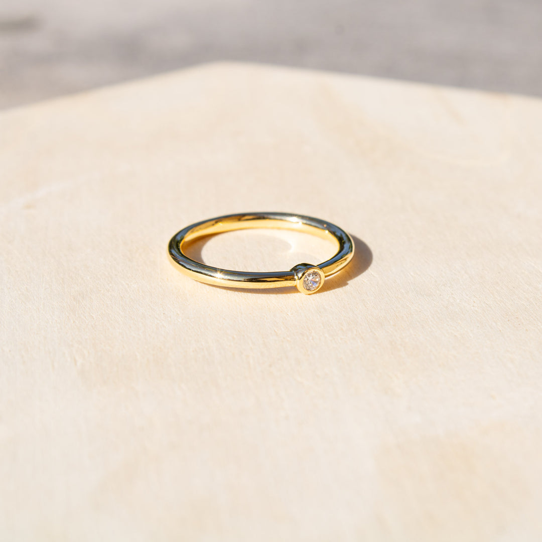 Elaina Bezel Stone Ring