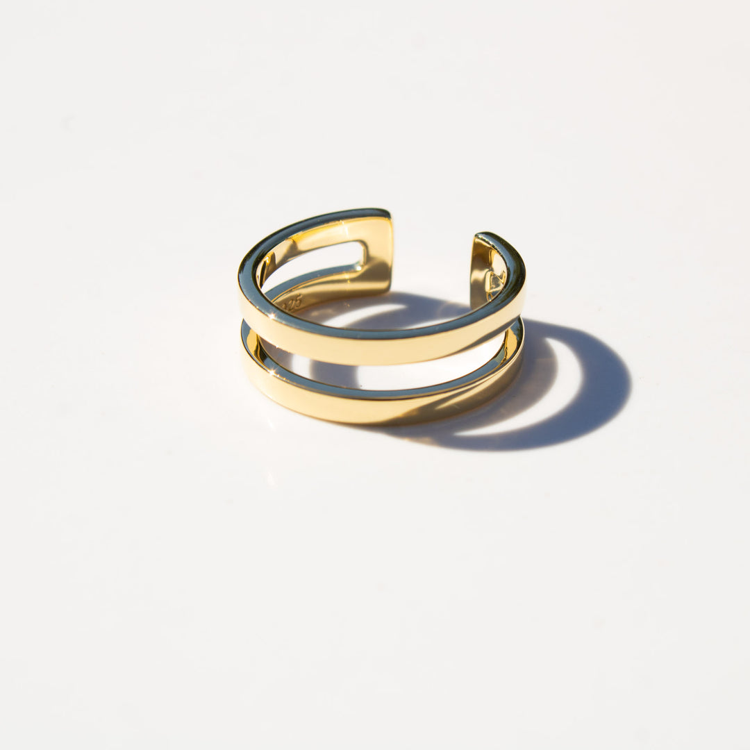 Doreen Double Band Open Ring