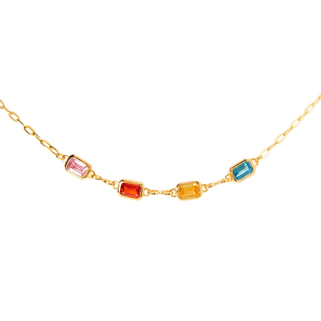 Glimmer Multi Gemstone Necklace