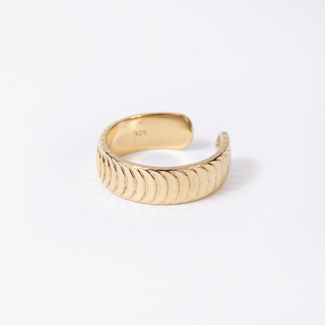 Tessa Textured Open Ring