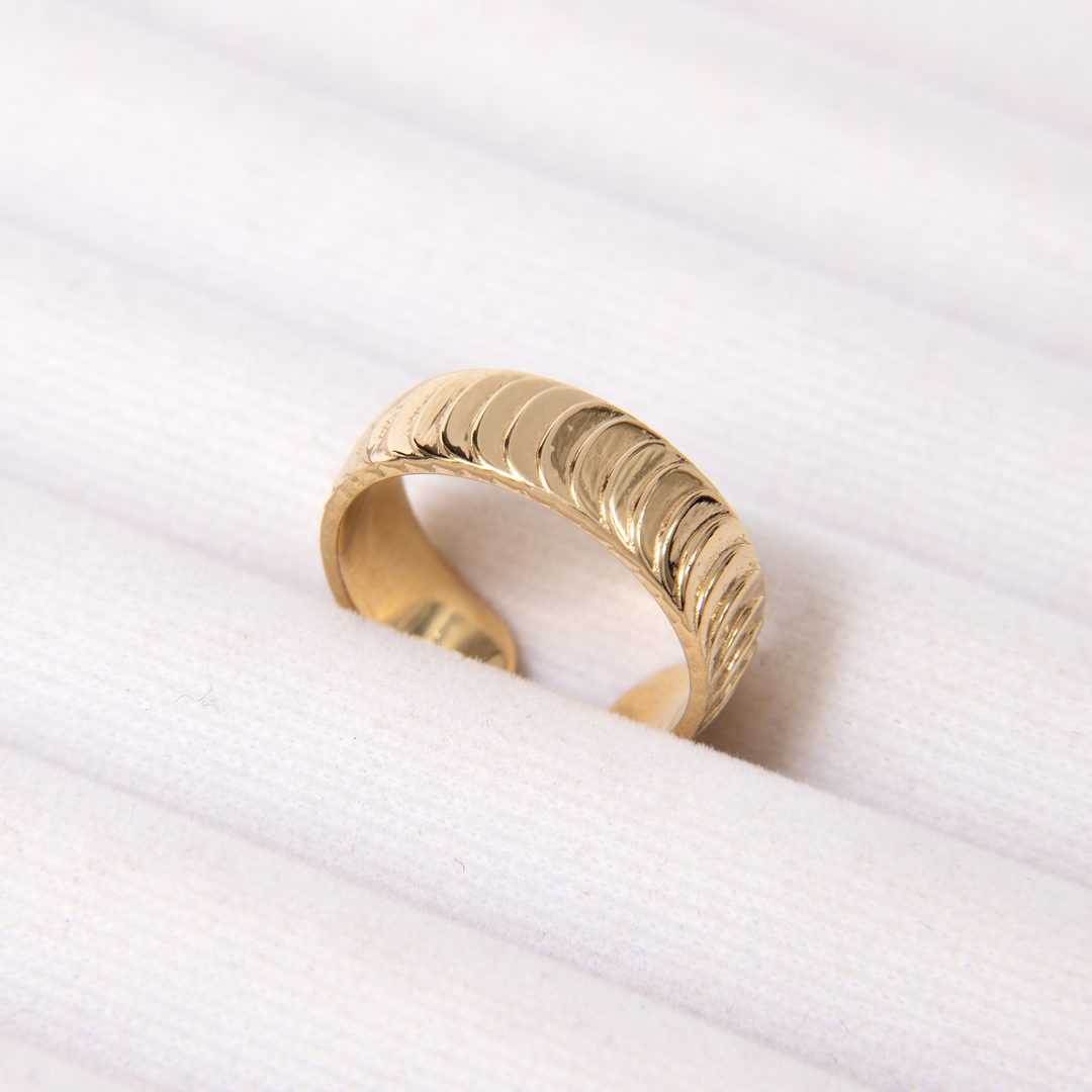 Tessa Textured Open Ring