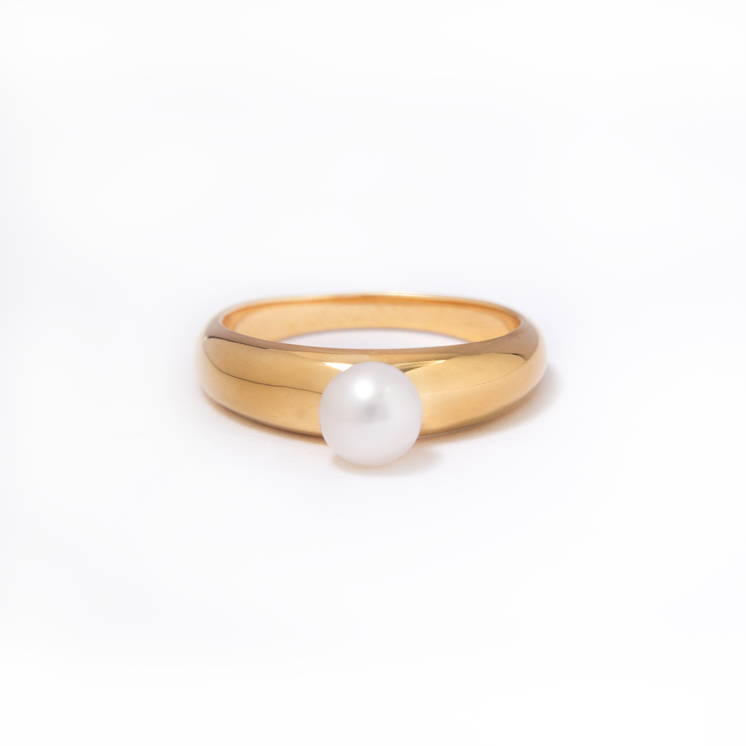 Charlotte Pearl dome ring