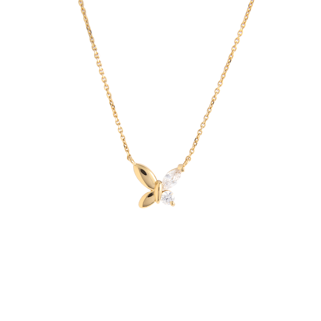 Bria Butterfly Pendant Necklace