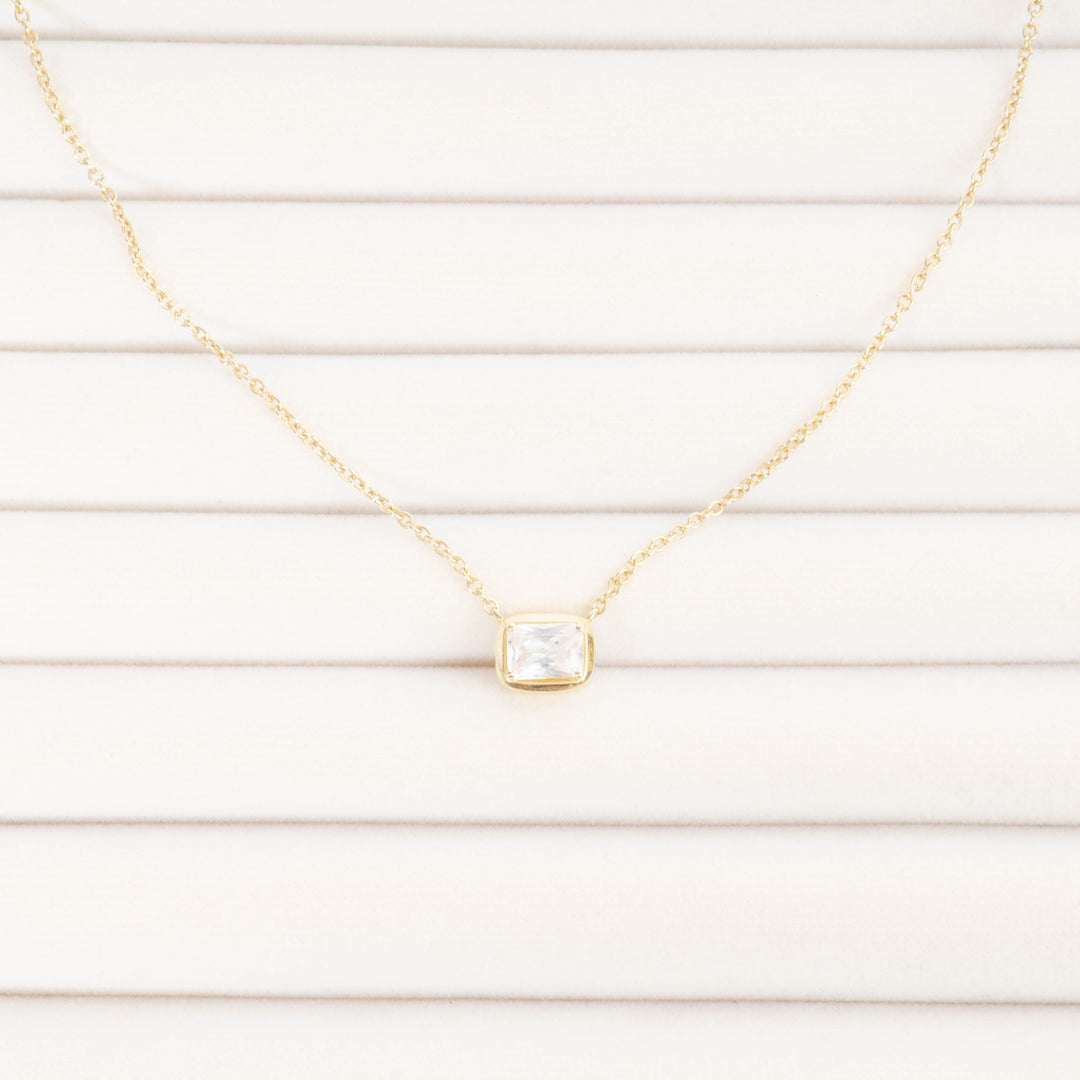 Anaya Emerald-Cut Solitaire Pendant